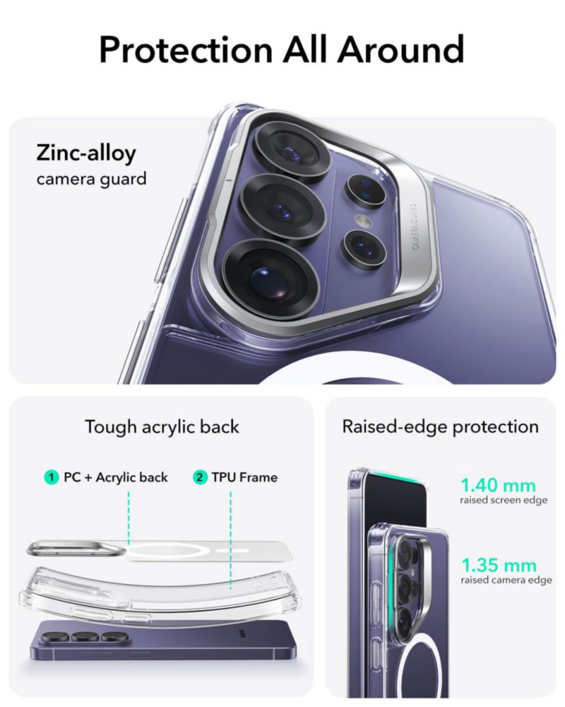 Funda ESR para Samsung Galaxy S26 Plus Transparente con MagSafe