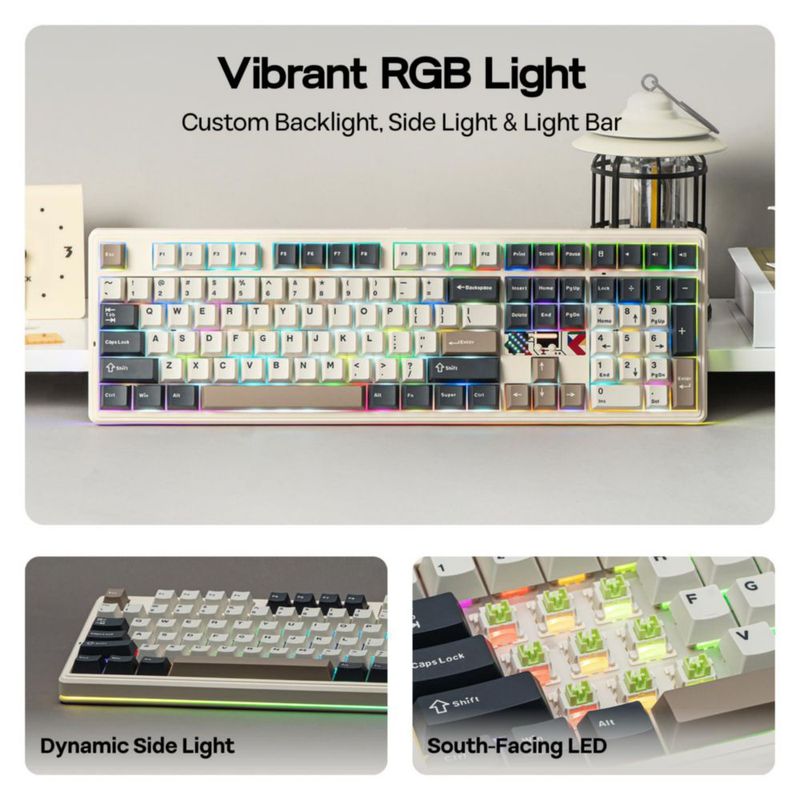 Teclado EPOMAKER F108 PRO V2 Inalámbrico RGB 10000 mAh