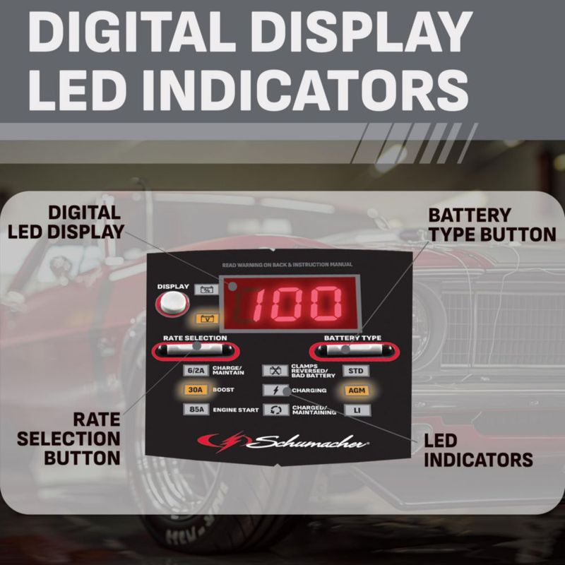 Cargador de Batería Schumacher Electric 6/12V 6A 85A