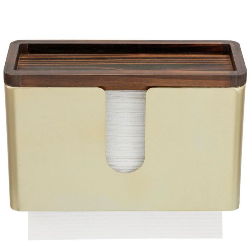 Portarrollos de papel toalla de pared MyGift 27 cm L × 10 cm An × 16 cm Al dorado
