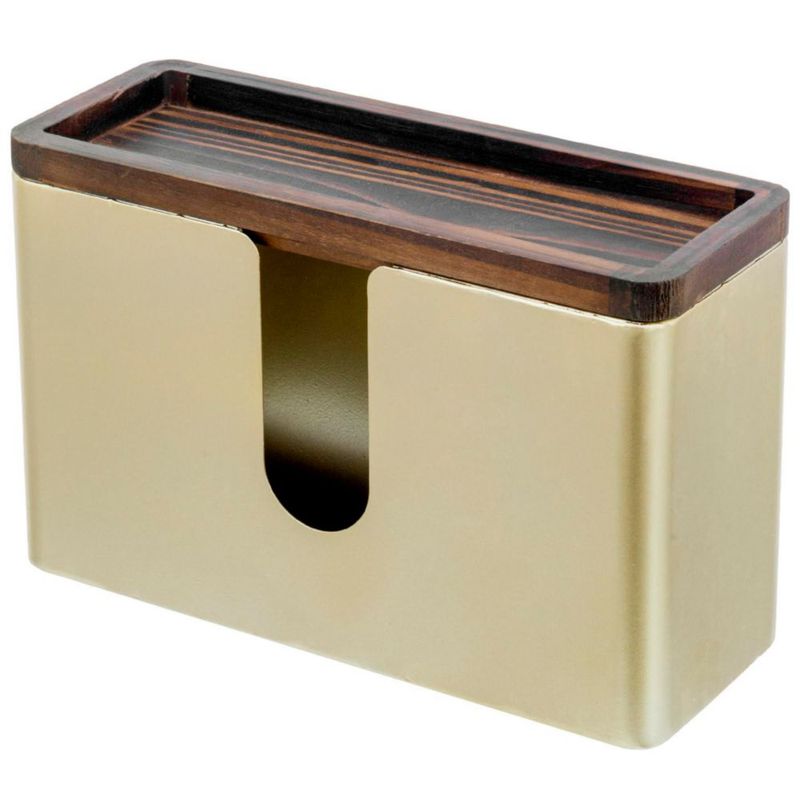 Portarrollos de papel toalla de pared MyGift 27 cm L × 10 cm An × 16 cm Al dorado