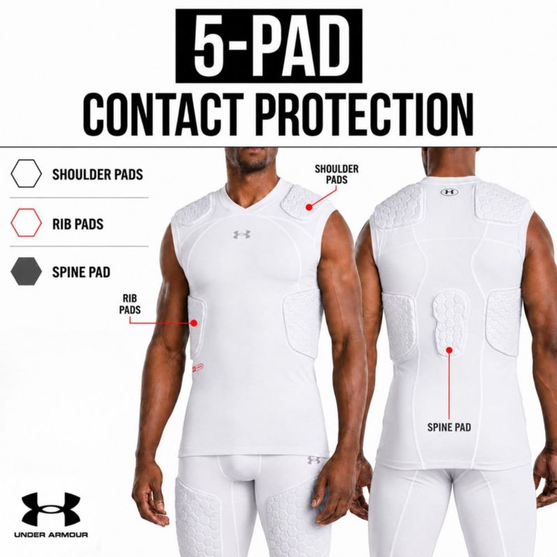 Camiseta de compresión Under Armour Gameday Pro 5-Pad