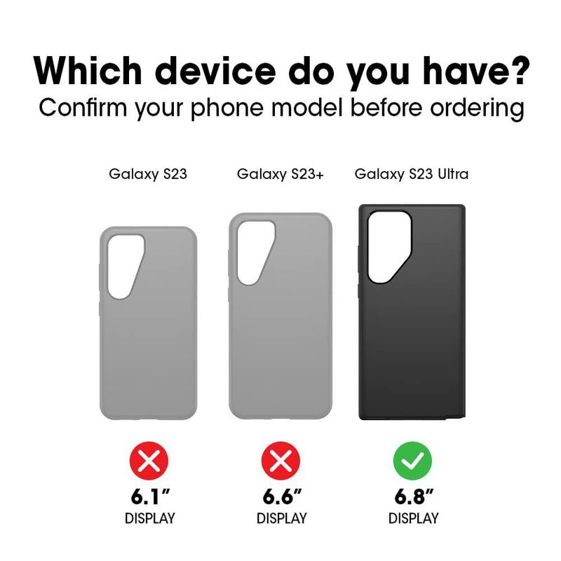 Funda OtterBox Symmetry para Samsung Galaxy S23 Ultra – Transparente