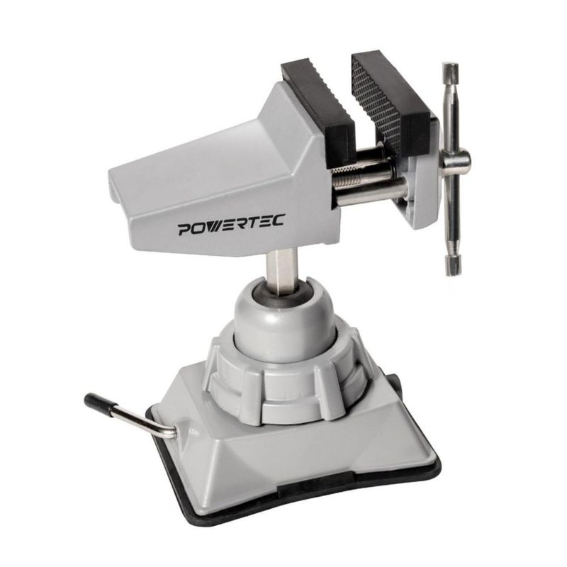 Morsa POWERTEC de Base Giratoria de 7 cm Portátil 360°