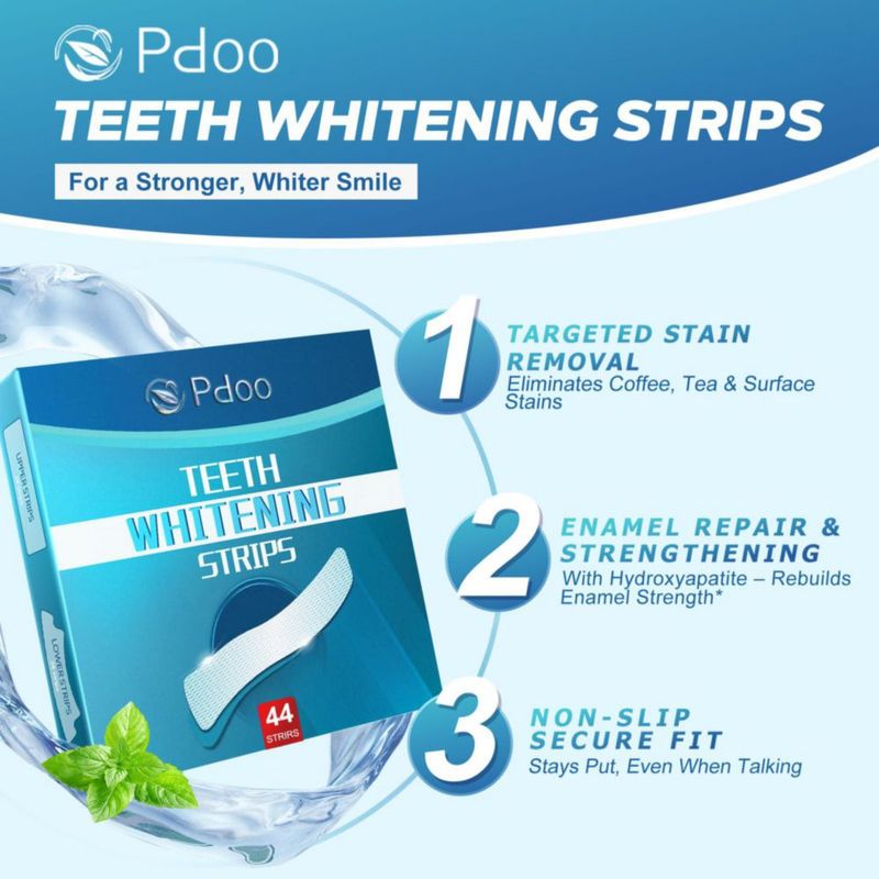 Tiras Blanqueadoras Pdoo para Dientes Sensibles - 22 Tratamientos