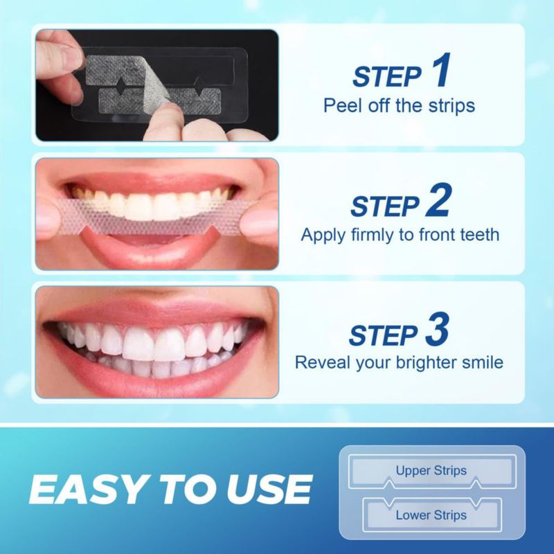 Tiras Blanqueadoras Pdoo para Dientes Sensibles - 22 Tratamientos