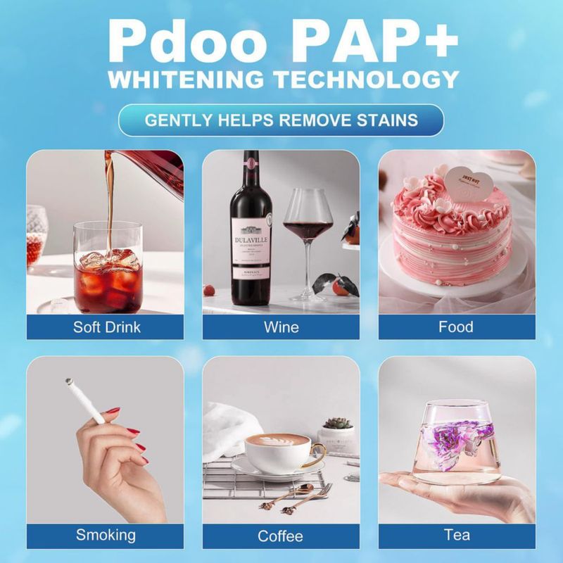 Tiras Blanqueadoras Pdoo para Dientes Sensibles - 22 Tratamientos