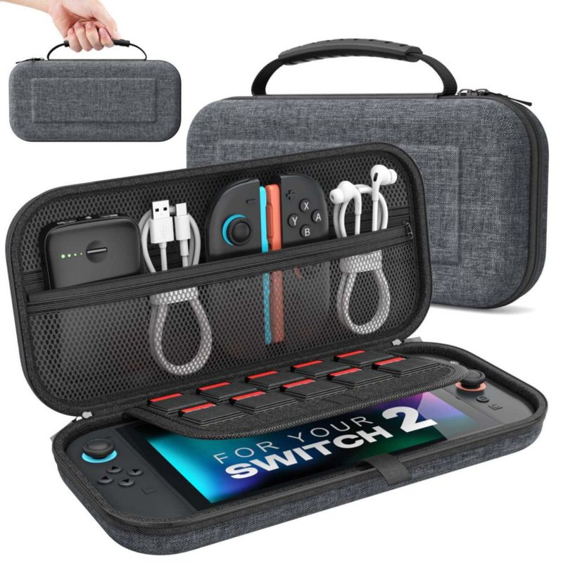 Estuche de transporte MoKo para Nintendo Switch 2 con 10 ranuras
