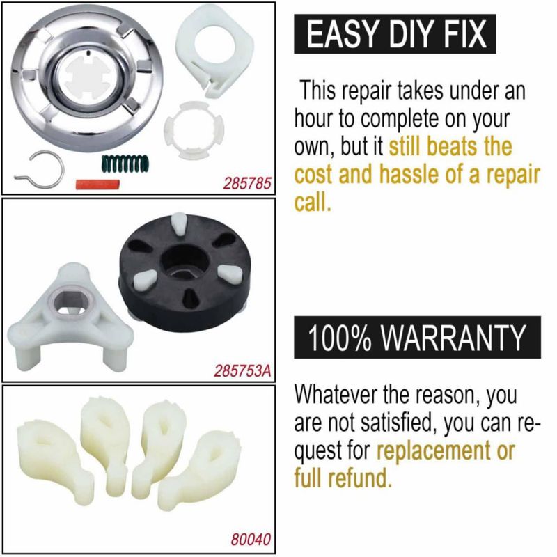 Kit de reparación Seentech 285785A 285753A 80040 – Whirlpool