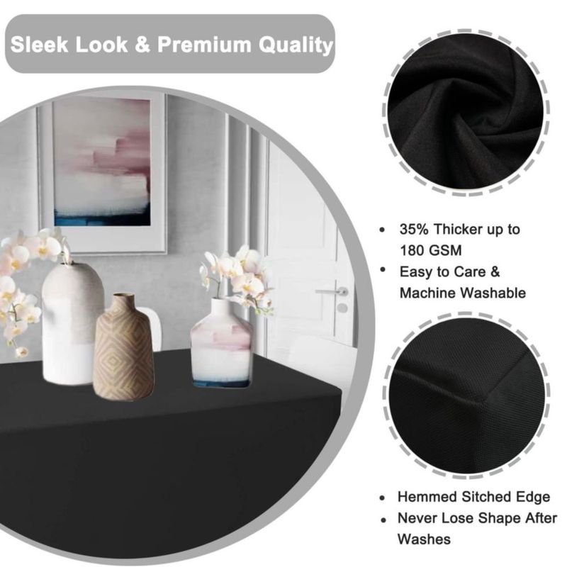 Mantel PLOYMONO negro 2 unidades 122x61 cm ajustado