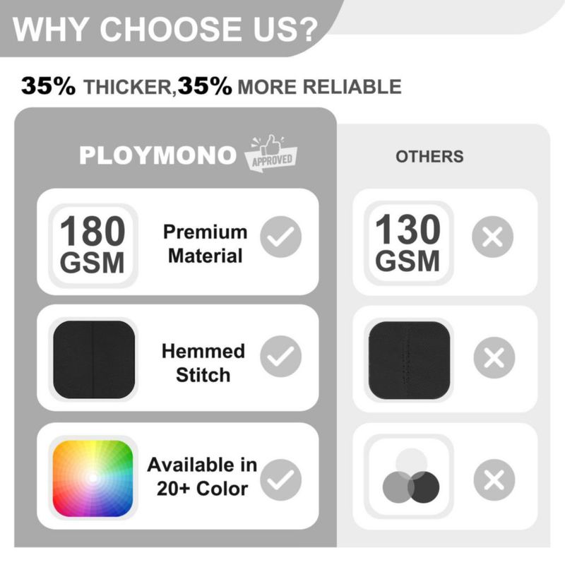 Mantel PLOYMONO negro 2 unidades 122x61 cm ajustado
