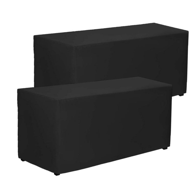 Mantel PLOYMONO negro 2 unidades 122x61 cm ajustado