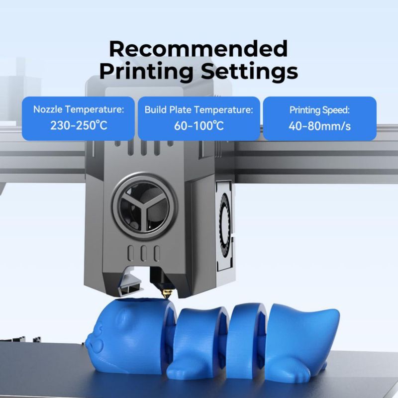 Paquete de 2 filamentos Creality PETG 175 mm negro y blanco