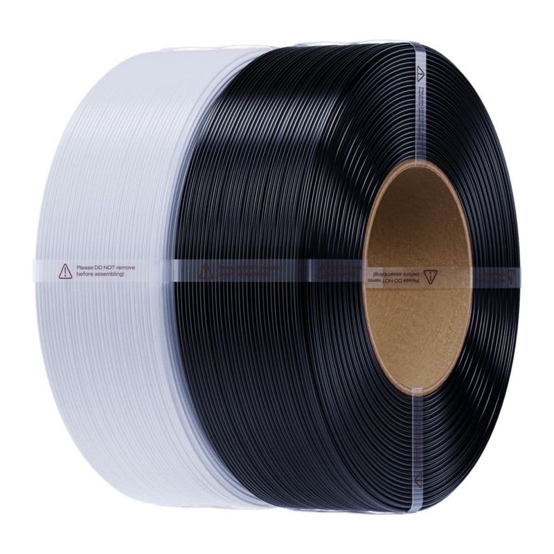 Paquete de 2 filamentos Creality PETG 175 mm negro y blanco