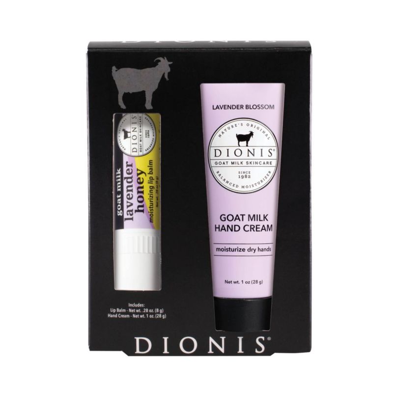 Set de bálsamo labial y crema de manos Dionis Lavanda y Miel
