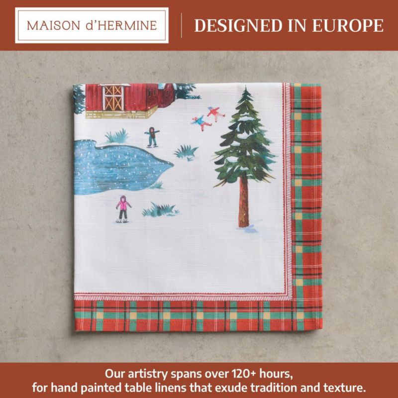 Juego de 4 servilletas de tela Maison d'Hermine 51 cm