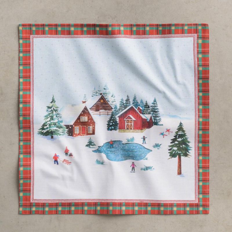 Juego de 4 servilletas de tela Maison d'Hermine 51 cm