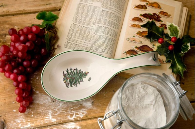 Descanso para cucharas Spode 30 cm con diseño de árbol de Navidad apto para lavavajillas