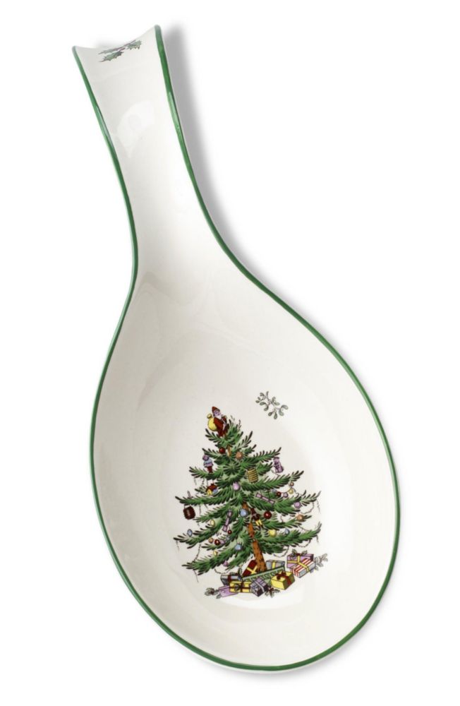 Descanso para cucharas Spode 30 cm con diseño de árbol de Navidad apto para lavavajillas