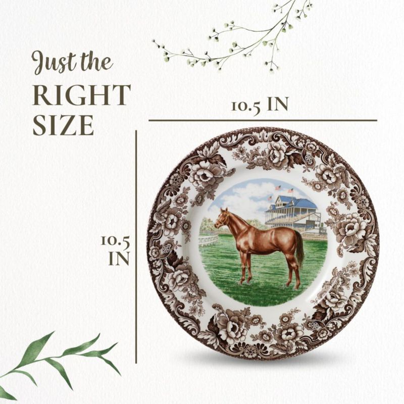 Plato de cena Spode 27 cm Caballo Pura Sangre