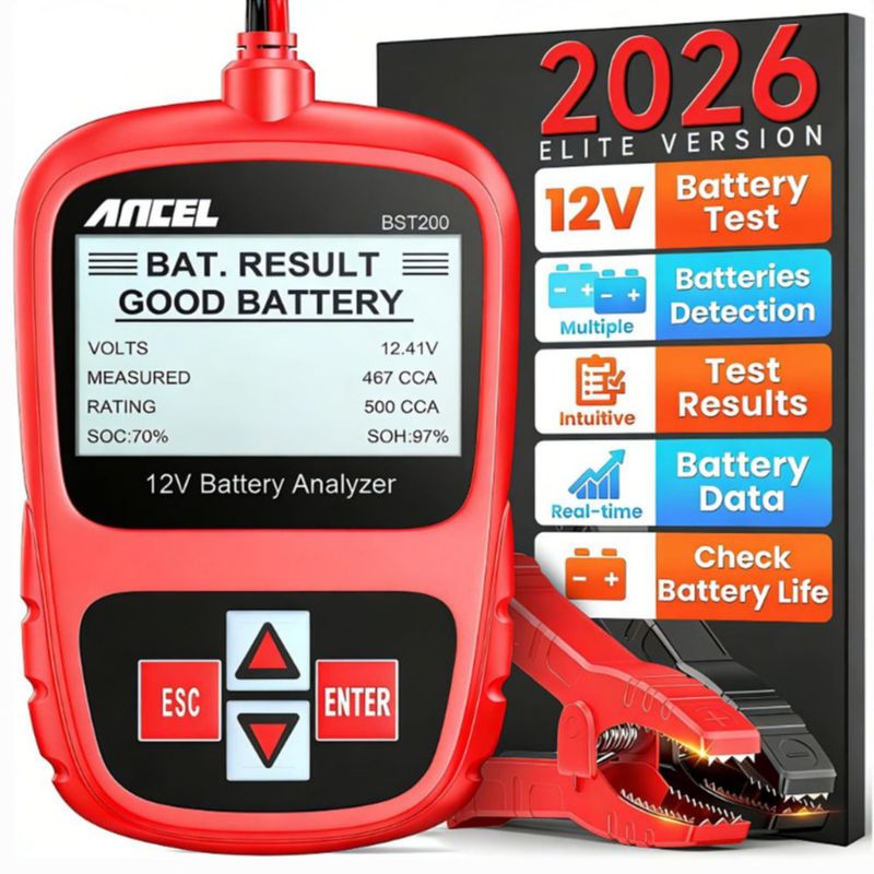 Probador de Baterías ANCEL BST200 12V 100‑1100 CCA