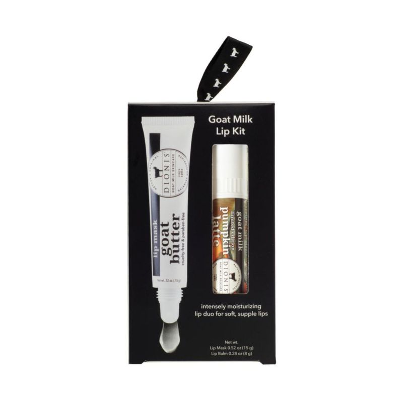 Set de Regalo de Bálsamo Labial y Mascarilla de Leche de Cabra Dionis – Pumpkin Latte