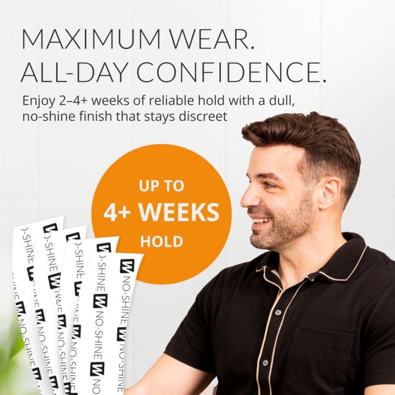 Cintas Walker Tape sin brillo C Contour – 36 piezas para pelucas toupés y extensiones con cinta