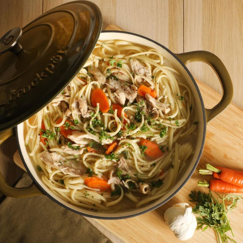 Crock-Pot Cacerola de Hierro Fundido Esmaltado 7 L Verde Salvia