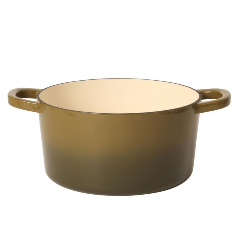 Crock-Pot Cacerola de Hierro Fundido Esmaltado 7 L Verde Salvia