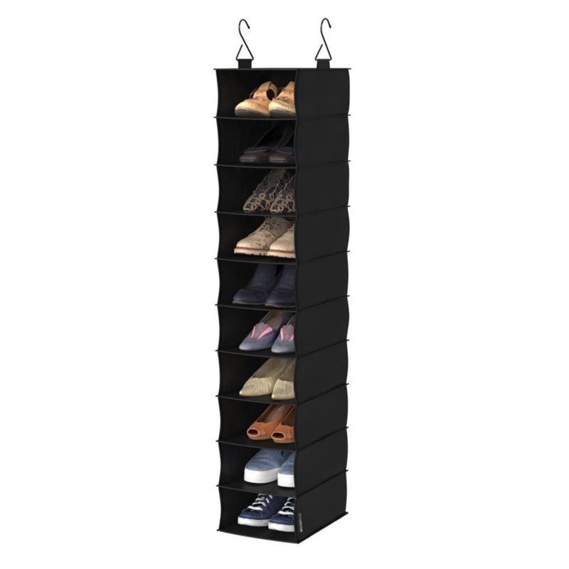 Estante de 10 niveles de tela negro carbón de ClosetMaid