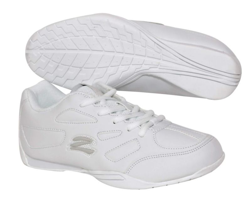 Zapato de porristas Zephz Zenith blanco para mujer