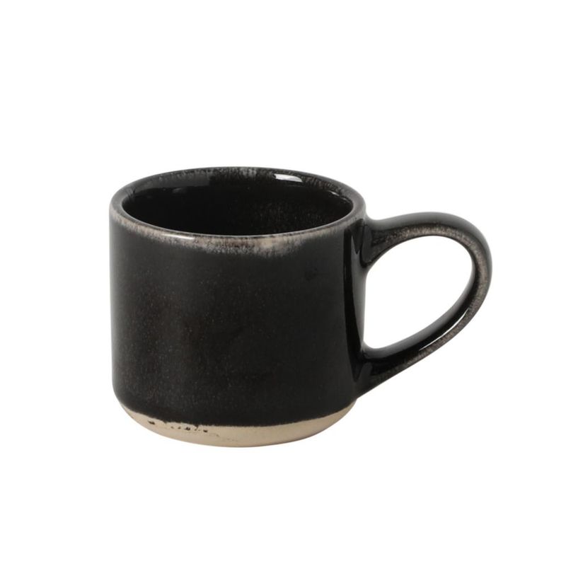 Tazas de espresso Mr. Coffee 6 pzas 110 ml negro de gres