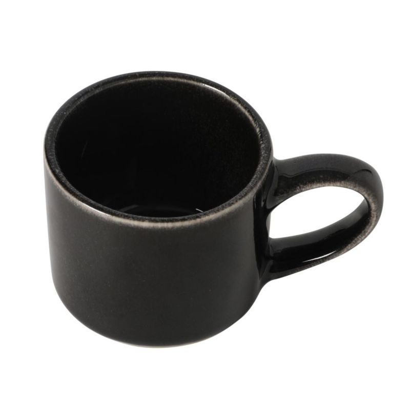 Tazas de espresso Mr. Coffee 6 pzas 110 ml negro de gres