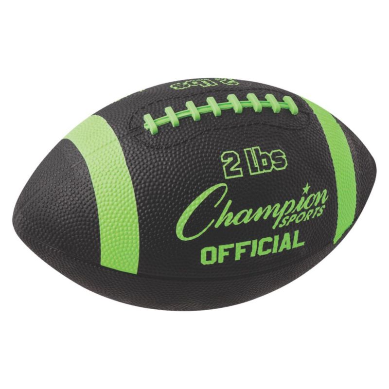 Balón de fútbol americano Champion Sports 1 kg verde/negro