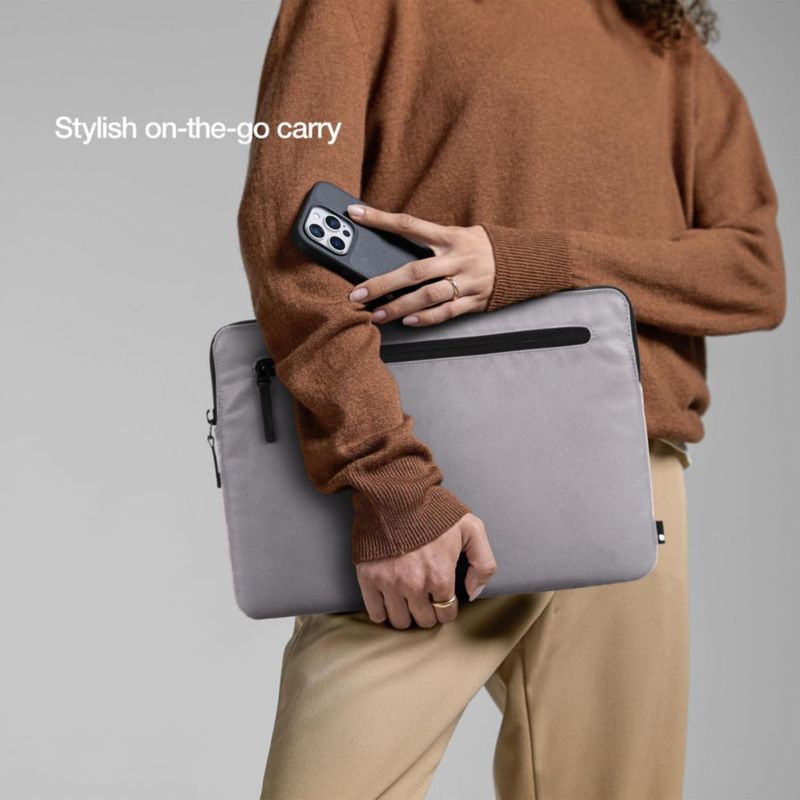 Funda Compacta Incase para Portátil con Nylon de Vuelo - Para MacBook/Portátil de 14‑pulgadas e iPad/Tablet - Forro de Piel Sintética Ligera Duradera