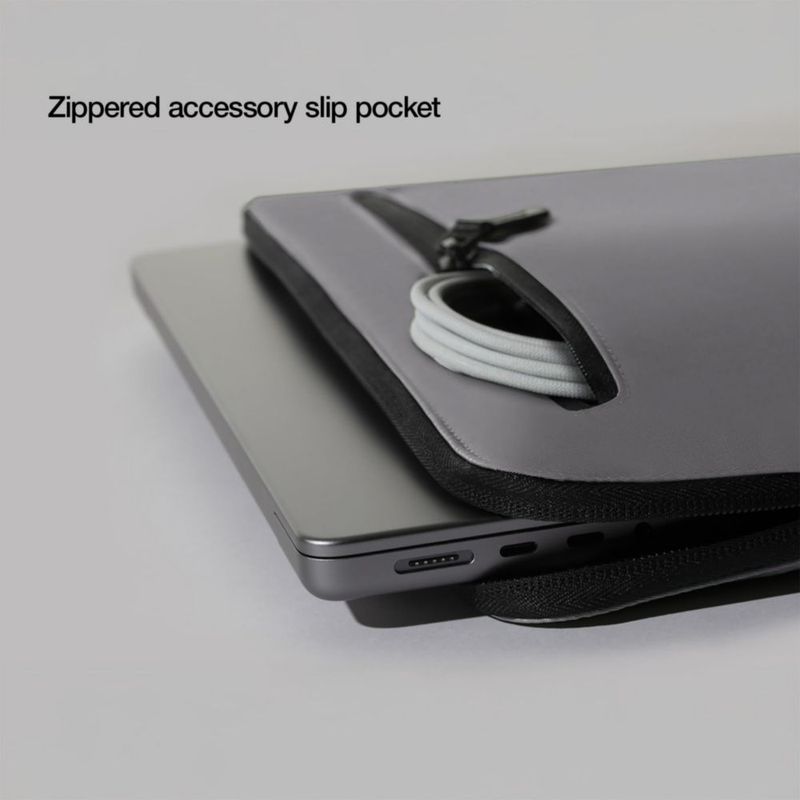 Funda Compacta Incase para Portátil con Nylon de Vuelo - Para MacBook/Portátil de 14‑pulgadas e iPad/Tablet - Forro de Piel Sintética Ligera Duradera
