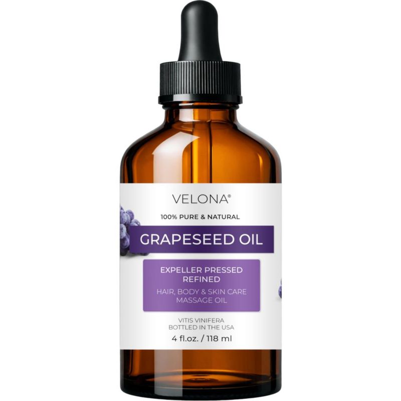 Aceite de semilla de uva velona 118 ml puro y natural refinado
