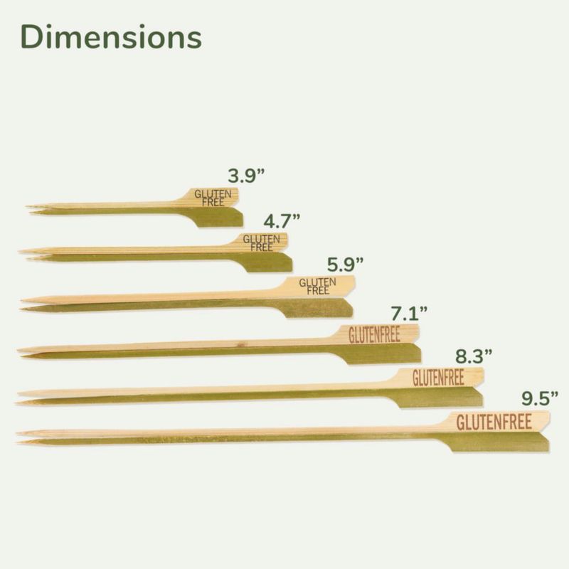 SKEWER BambooMN 15 cm Sin Gluten - Pack de 1.000 unidades