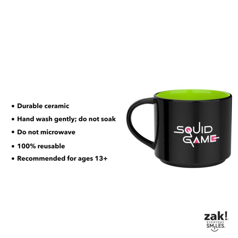 Taza de café Zak Designs 510 ml Squid Game con cambio de color