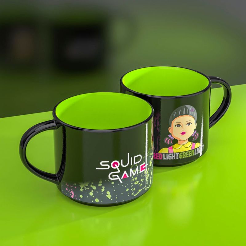 Taza de café Zak Designs 510 ml Squid Game con cambio de color