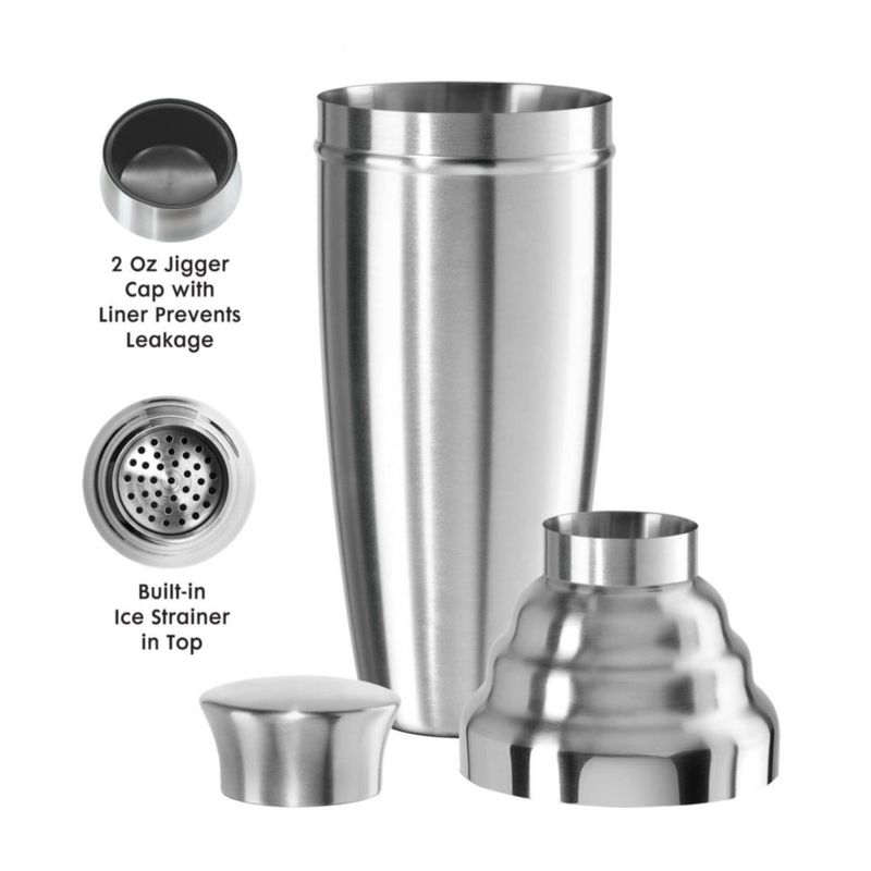 Coctelera Oggi 1700 ml Acero Inoxidable con Colador