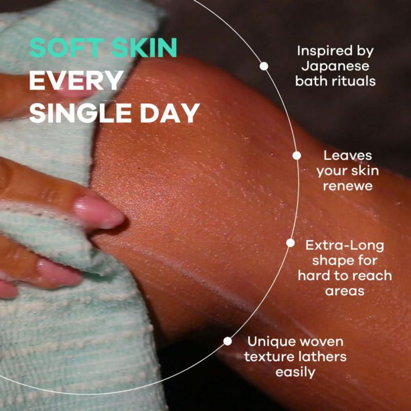 Dermasuri Paño Exfoliante Japonés para Cuerpo y Espalda 36 pulgadas