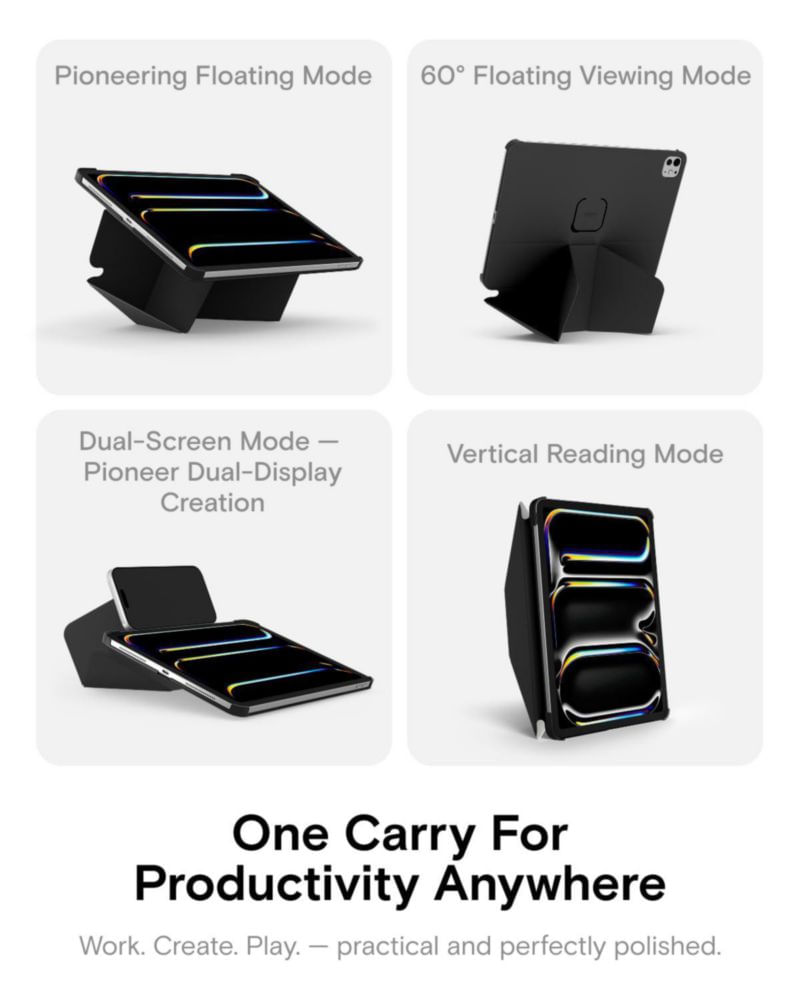 Funda MOFT Dynamic Folio para iPad 11" M5/M4 con protección de esquinas