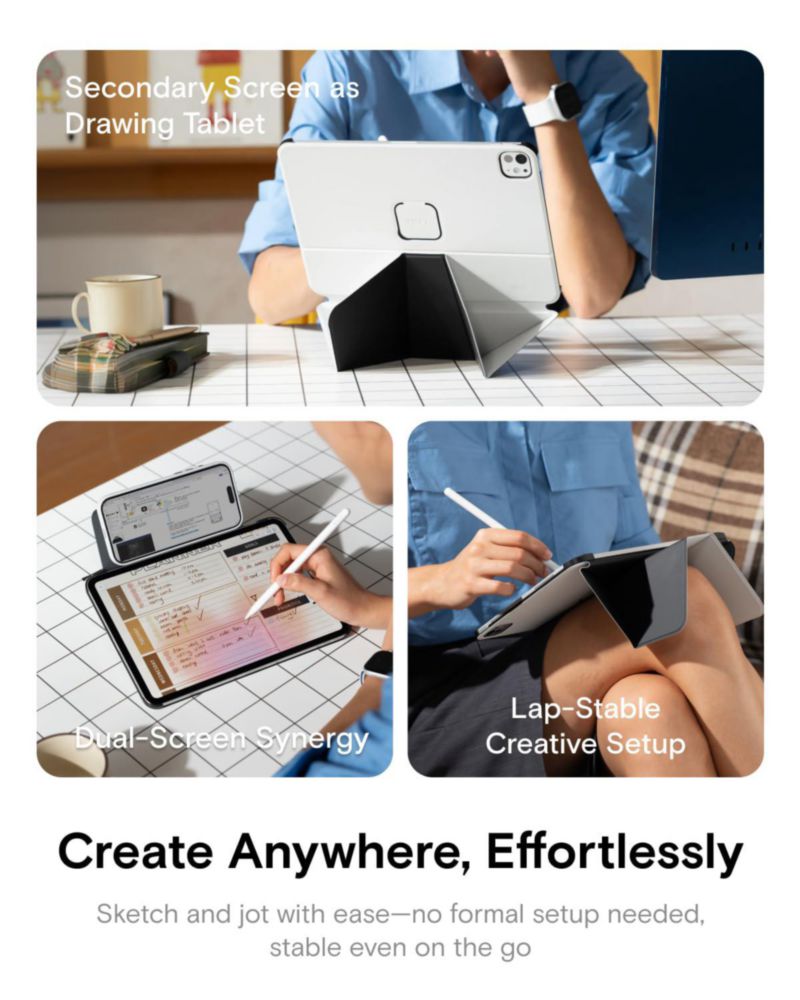 Funda MOFT Dynamic Folio para iPad 11" M5/M4 con protección de esquinas