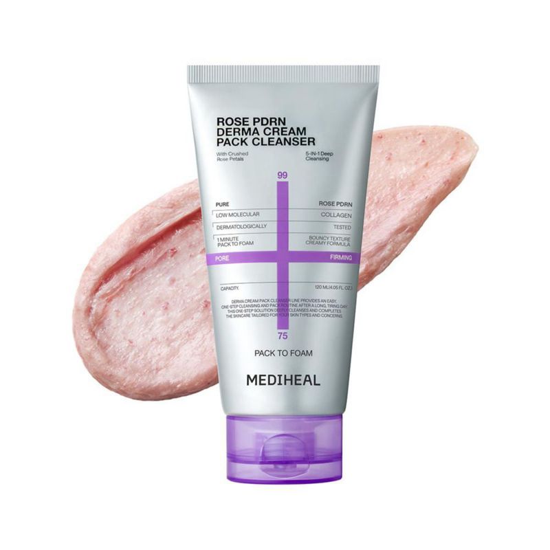 Limpiador Facial MEDIHEAL 120 ml Rosa PDRN Mascarilla