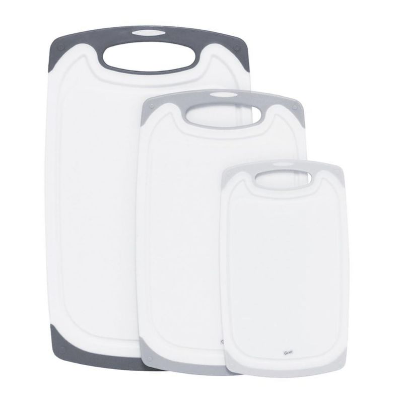 Tablas de cortar Glad 3 piezas gris antideslizante aptas para lavavajillas