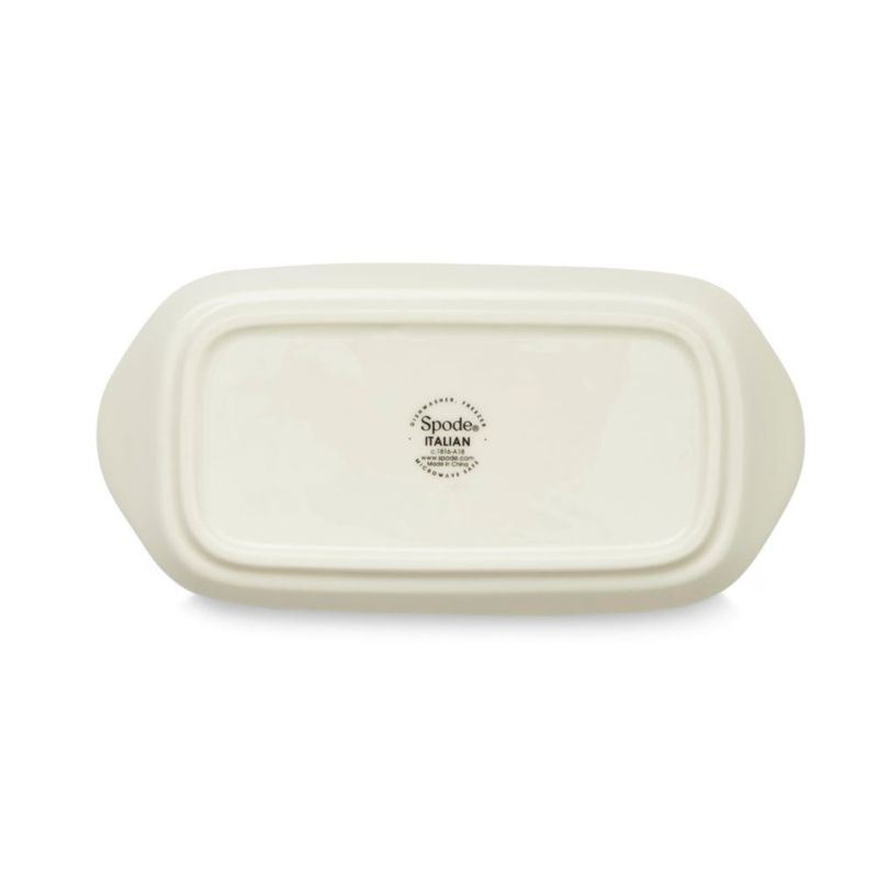 Cuchara mantequera Spode 20 cm azul italiano de porcelana