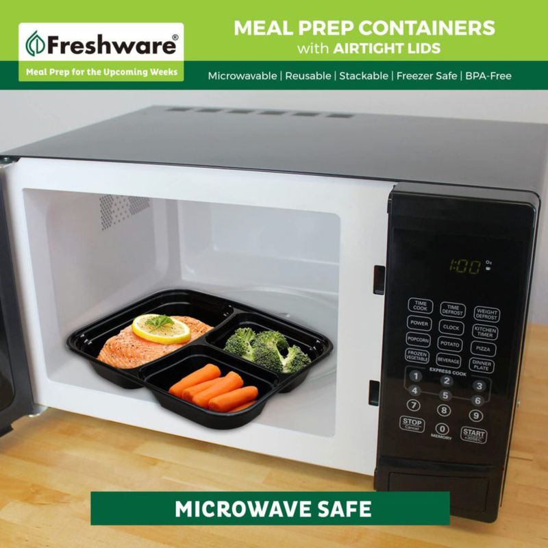 Contenedores Freshware para Meal Prep 21 unidades de 680 ml libres de BPA