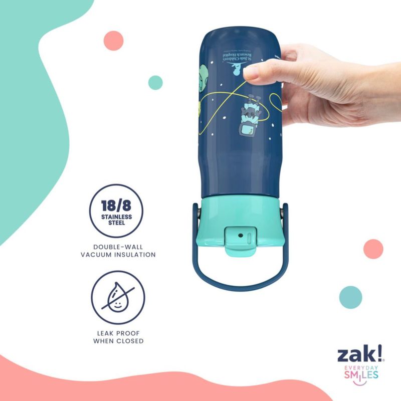 BOTELLA Zak Designs 400 ml Acero Inoxidable a Prueba de Fugas