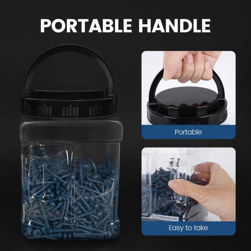 Tornillos Kryonix #8 x 32 cm 600 piezas recubrimiento azul